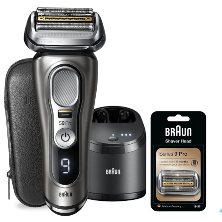 Braun Series 9 Pro 9465cc Foil shaver Trimmer Black, Silver