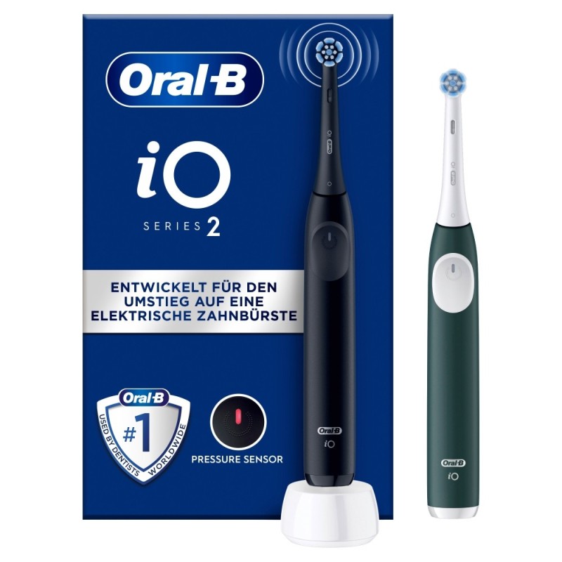 Oral-B iO Series 2 Adulto Cepillo dental vibratorio Negro, Verde