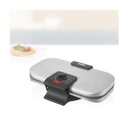 Unold 48241 gofrera 2 barquillo(s) 1300 W Negro, Plata