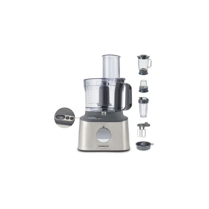 Kenwood MultiPro Compact+ FDM316SS robot da cucina 800 W 2 L Grigio Bilance incorporate