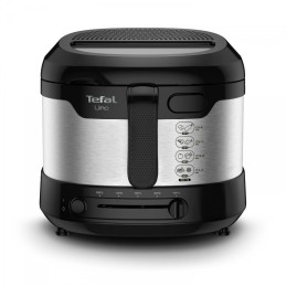 Tefal Uno FF215D Sencillo 1,8 L Independiente 1600 W Freidora Negro, Acero inoxidable