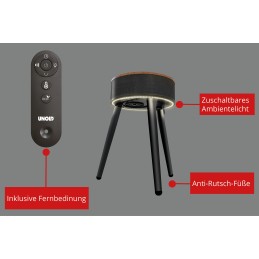 Unold 86545 appareil de chauffage Intérieure Noir, Bois Chauffage de ventilateur électrique