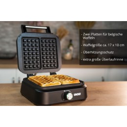 Unold 48275 waffle iron 2 waffle(s) 1500 W Black