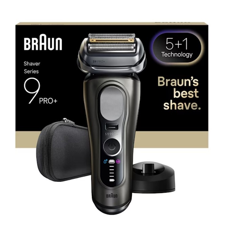 Braun Series 9 Pro+ 9615S Máquina de afeitar de láminas Recortadora Negro, Gris
