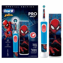 Oral-B Vitality Pro Kids Spiderman Child Rotating-oscillating toothbrush Blue, Red