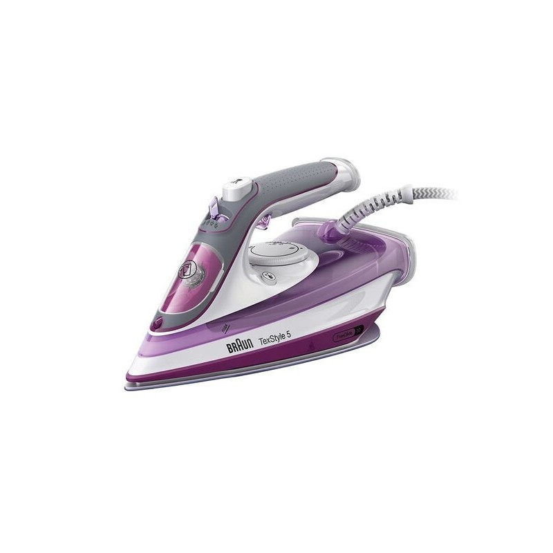 Braun TexStyle 5 SI 5037 VI Plancha a vapor Suela de cerámica 2700 W Violeta
