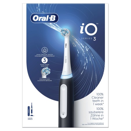 Oral-B 8006540731536 brosse à dents électrique Adulte Brosse à dents rotative oscillante Noir, Blanc