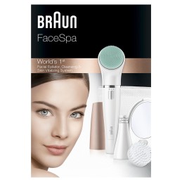 Braun FaceSpa 851V Gold, Weiß