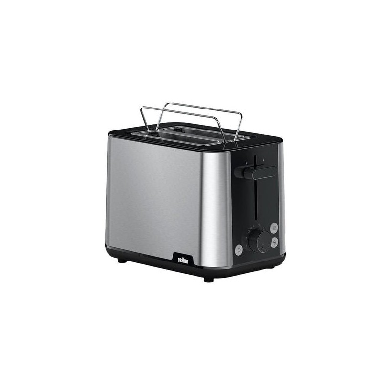 Braun HT 1510 8 2 fetta e 900 W Nero, Acciaio inox