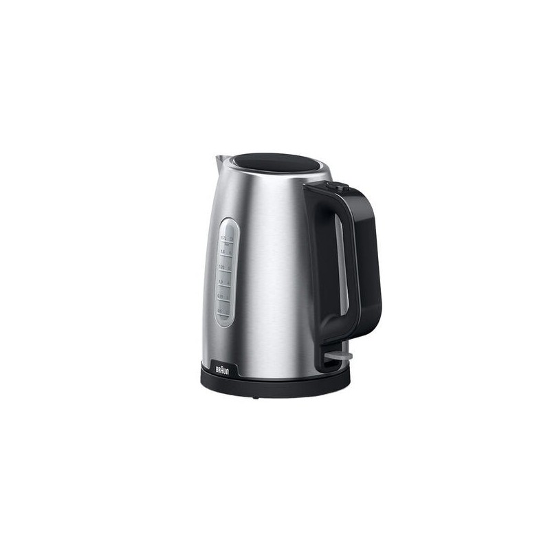 Braun WK 1500 electric kettle 1.7 L 2200 W Black, Stainless steel