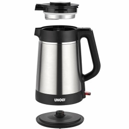 Unold 18715 electric kettle 1.5 L 1800 W Black, Stainless steel
