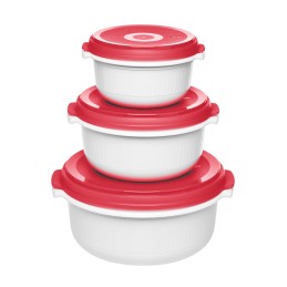 EMSA 518999 food storage container Red, White 3 pc(s)