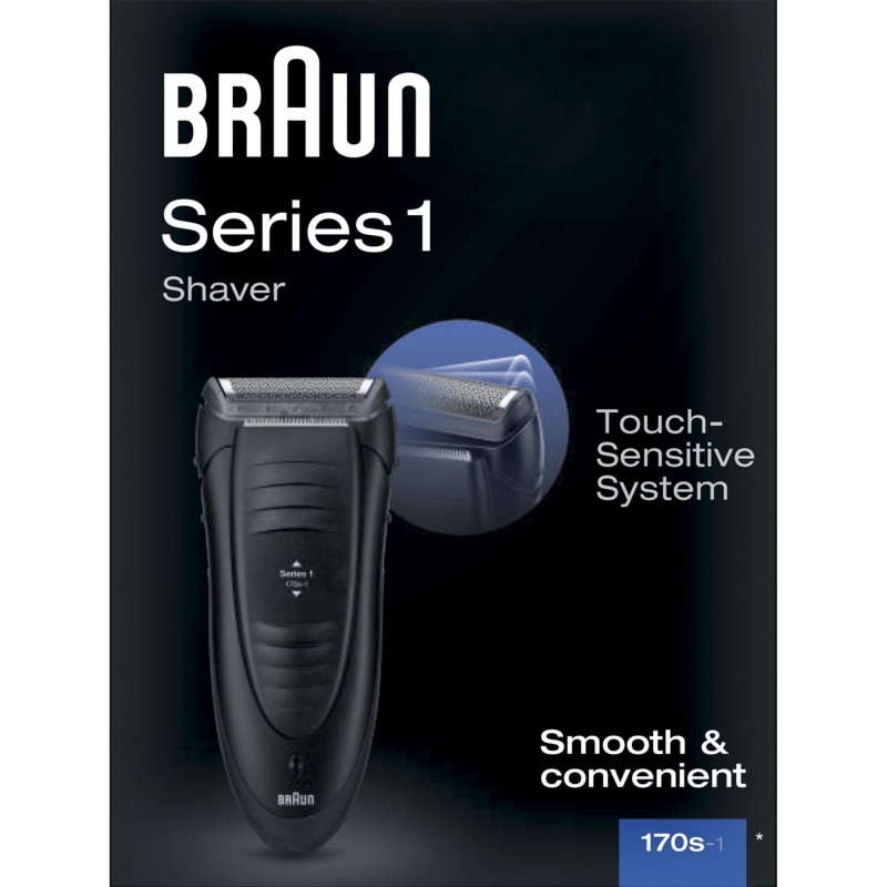 Braun Series 1 -170 Rasoir à grille Tondeuse Noir