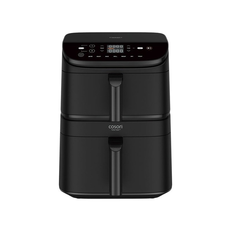 Cosori CAF-DC121-ADER Doppia 10,8 L Indipendente Friggitrice ad aria calda Nero
