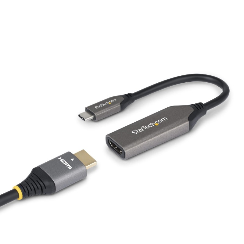 StarTech.com Adaptateur USB-C vers HDMI, 8K 60 Hz   4K 120 Hz, Compatible Thunderbolt   USB4, Convertisseur USB C vers HDMI