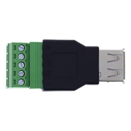 InLine 92504B conector Negro, Verde