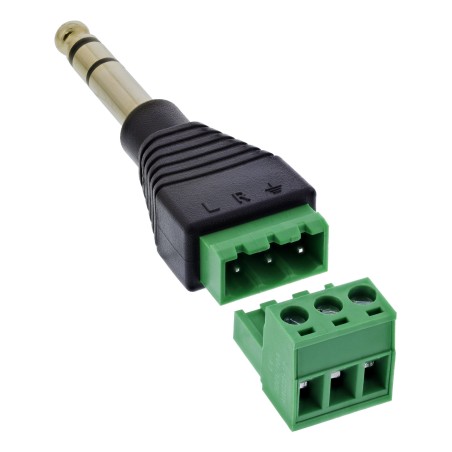 InLine 92504L conector Negro, Verde