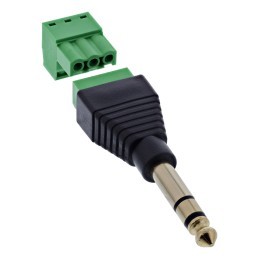 InLine 92504L conector Negro, Verde