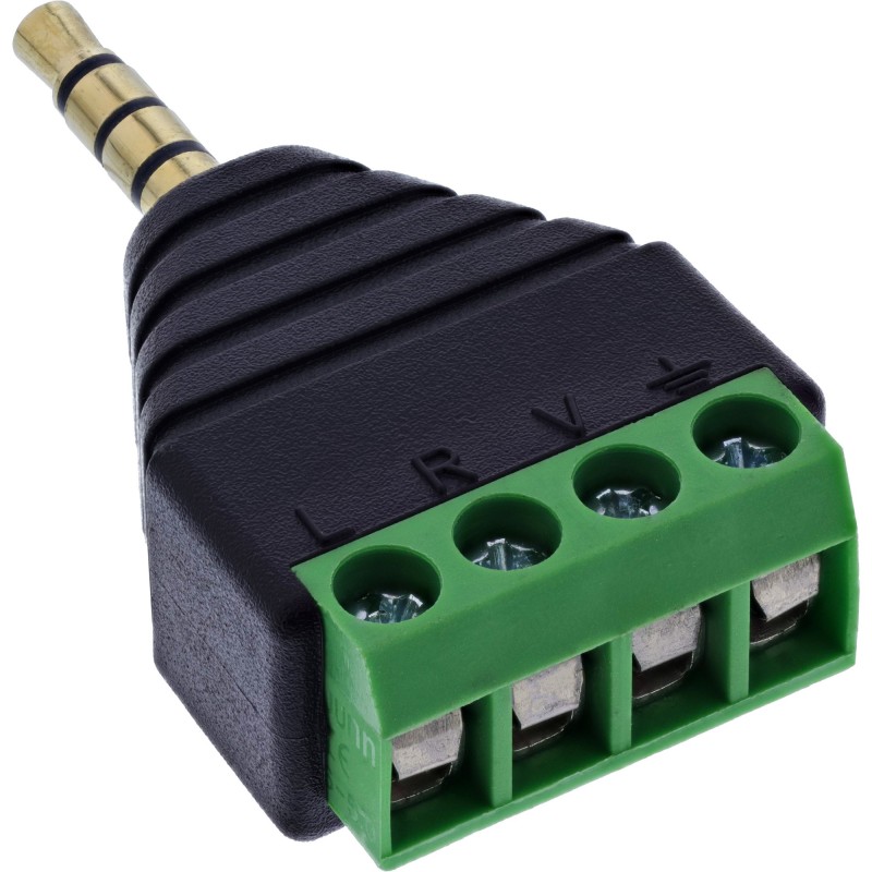 InLine 92504J conector Negro, Verde