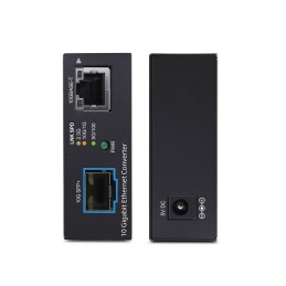 StarTech.com Conversor de Medios de Fibra Óptica Multigigabit 10GbE con SFP+ Abierto - Cobre a SFP+ 10GBASE-X -