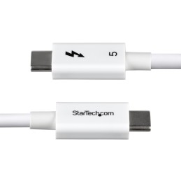 StarTech.com 1m Thunderbolt 5 Kabel, 80Gbps-120Gbps, 240W PD, 8K 60Hz, Thunderbolt zertifiziertes Kabel, kompatibel mit TB5  