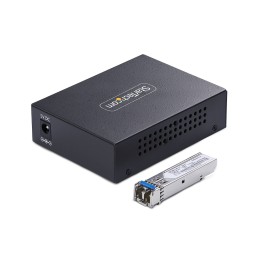 StarTech.com MCM1110SMLC20 Netzwerk Medienkonverter 2000 Mbit s 1310 nm Einzelmodus Schwarz