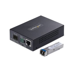 StarTech.com MCM1110SMLC40 Netzwerk Medienkonverter 2000 Mbit s 1310 nm Einzelmodus Schwarz