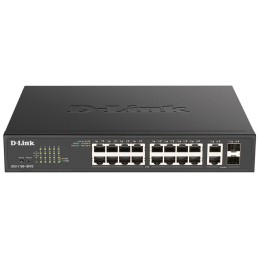 D-Link DGS-1100-18PV2 network switch Managed L2 Gigabit Ethernet (10 100 1000) Power over Ethernet (PoE) 1U Black