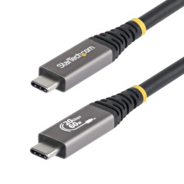 StarTech.com Cavo USB4 da 3m, Cavo USB-C Certificato USB-IF, 20 Gbps, PD 60W, DP 2.1 4K 120Hz, Cavetto Tipo-C con guaina in