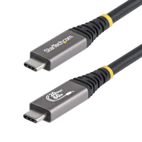 StarTech.com Cavo USB4 da 3m, Cavo USB-C Certificato USB-IF, 20 Gbps, PD 60W, DP 2.1 4K 120Hz, Cavetto Tipo-C con guaina in