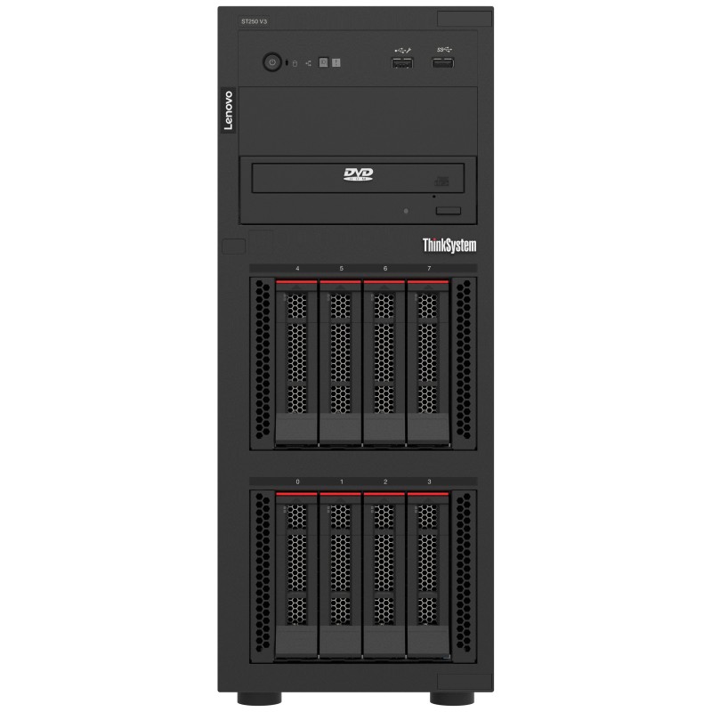 Lenovo ThinkSystem ST250 V3 serveur 1,92 To Tower Intel® Xeon® 6353P 2,7 GHz 32 Go DDR5-SDRAM 800 W