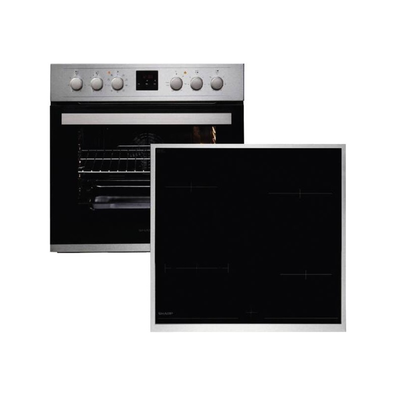 Sharp K-62D19IM0-EU Kochgeräte-Set Zonen-Induktionskochfeld Elektrischer Ofen