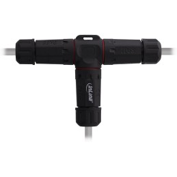 InLine 69927U cavo di collegamento Accoppiatore cavo di alimentazione, IP68, 3 poli, 3 vie, M20, nero Nero