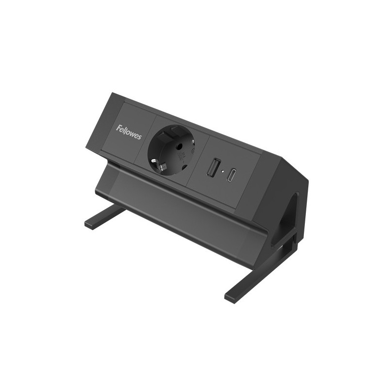 Fellowes 100137172 prolunghe e multiple 2 m 1 presa(e) AC Interno Nero