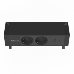 Fellowes 100137182 power extension 78.7" (2 m) 2 AC outlet(s) Indoor Black