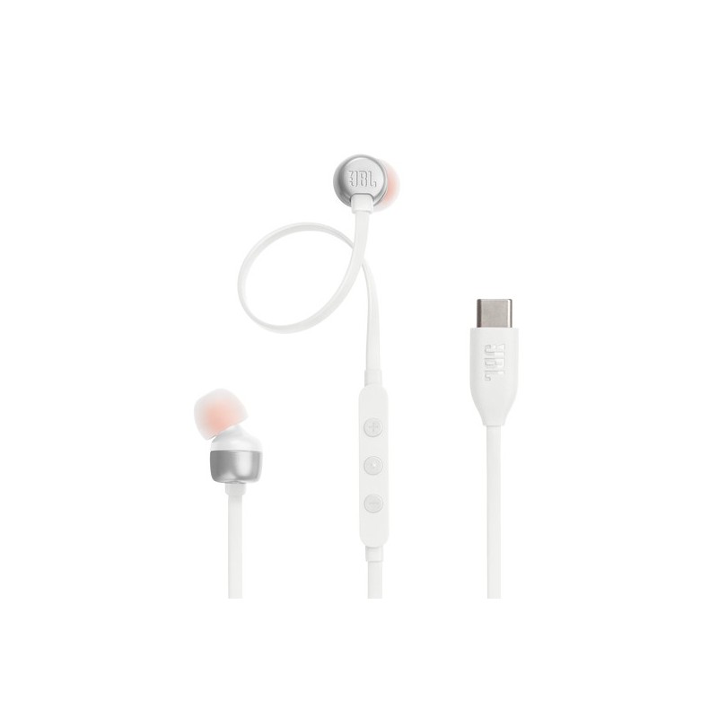 JBL Tune 310C Headset Wired In-ear Calls Music USB Type-C White