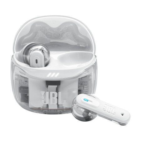 JBL Tune Flex 2 Ghost Edition Casque True Wireless Stereo (TWS) Ecouteurs Appels Musique Bluetooth Blanc