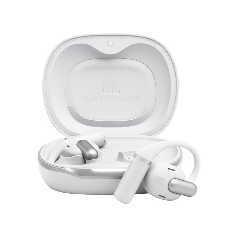JBL Sense Pro Auriculares True Wireless Stereo (TWS) gancho de oreja Llamadas Música USB Tipo C Bluetooth Base de carga Blanco