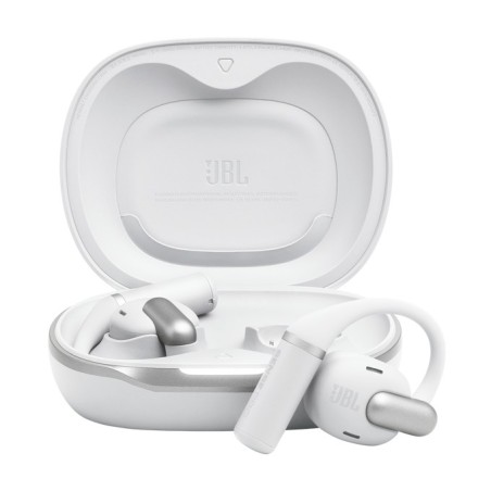 JBL Sense Pro Auriculares True Wireless Stereo (TWS) gancho de oreja Llamadas Música USB Tipo C Bluetooth Base de carga Blanco