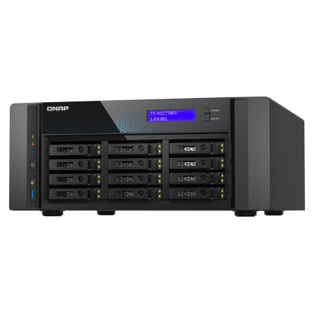 QNAP TS-H1277AFX-R7-32G serveur de stockage NAS Tower AMD Ryzen™ 7 32 Go DDR5 0 To QuTS hero Noir