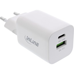 InLine 31508D chargeur d'appareils mobiles Universel Blanc Secteur Charge rapide Intérieure