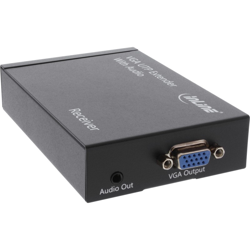 InLine VGA Extender Empfänger über UTP, mit Audio, bis 300m