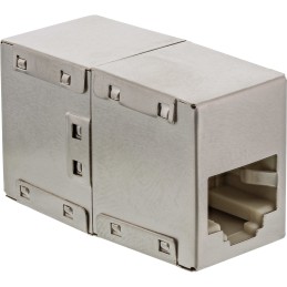 InLine 69990 cable gender changer RJ45 female RJ-45 Silver