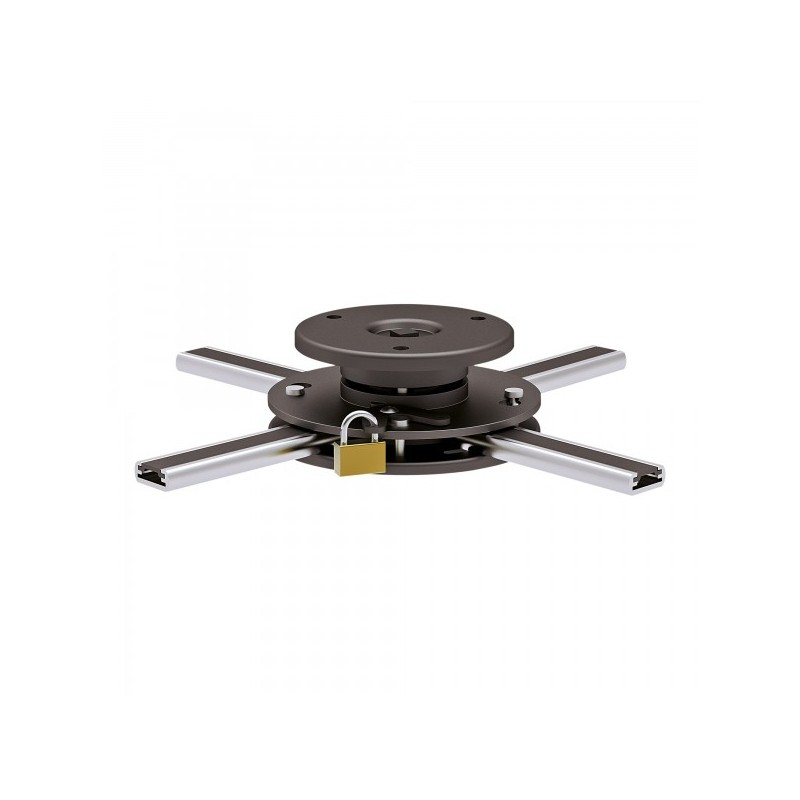 InLine 4043718172375 montaje para projector Techo pared Negro