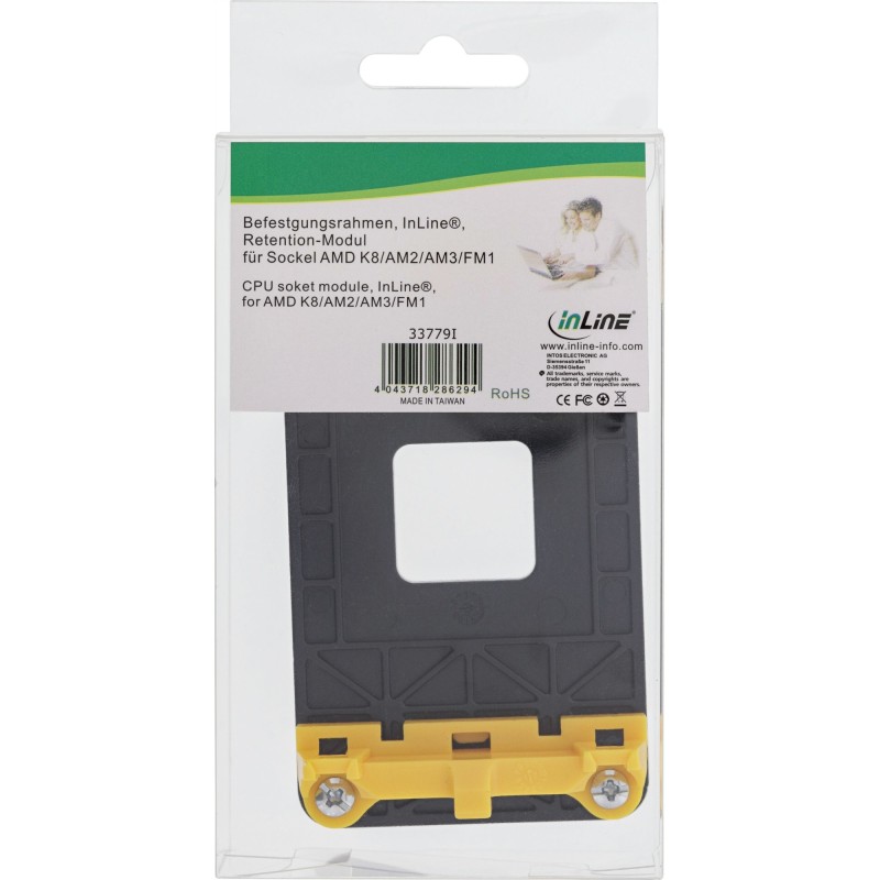 InLine 33779I kit de montaje Negro, Amarillo Plástico