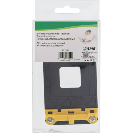 InLine 33779I mounting kit Black, Yellow Plastic