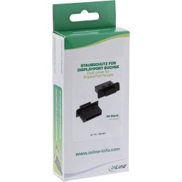 InLine Staubschutz, für DisplayPort Buchse schwarz 50er Pack