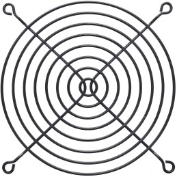 InLine Griglia in metallo, 120x120mm, nero