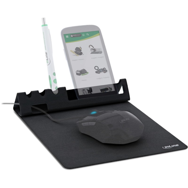 InLine 55261 tapis de souris Noir