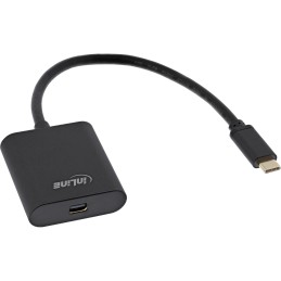 InLine USB Display Konverter, USB-C ST zu Mini DisplayPort 4K 60Hz, schwarz